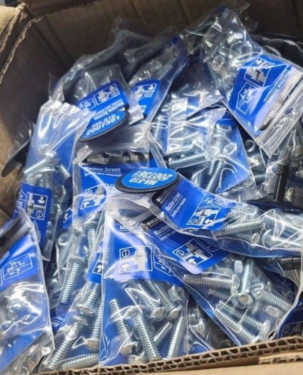 $10 per case of Bulldog Hardware Slotted Round Head Machine Screw with nuts 1/4" 20 x 1"