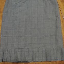 Monterey Grey Plaid Pleated Skirt
