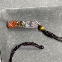 Chakra rocks, unisex necklace