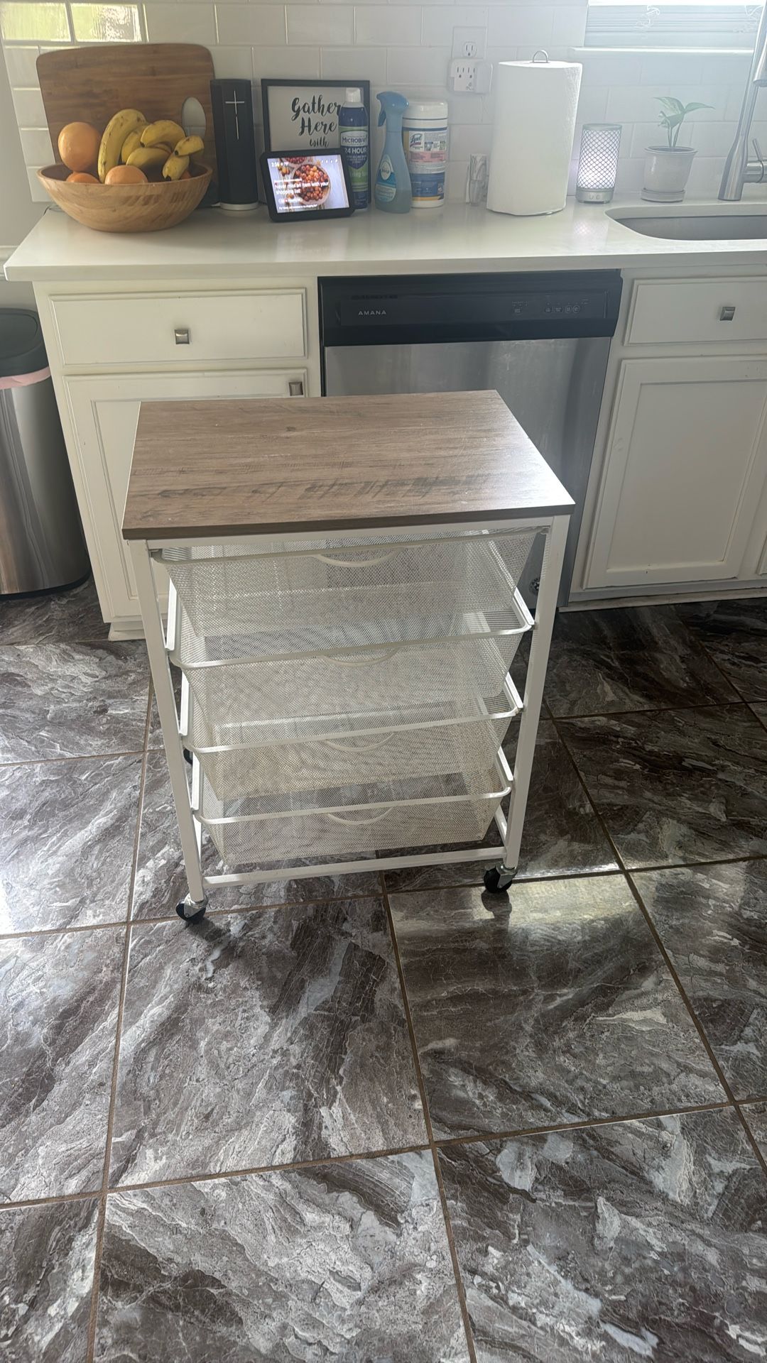 4 Drawer Rolling Cart