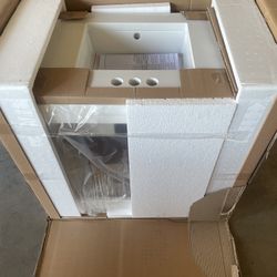 KOHLER Accra 30in. Single Sink Freestanding White Bath Vanity with Pure White Quartz Top Assembled
