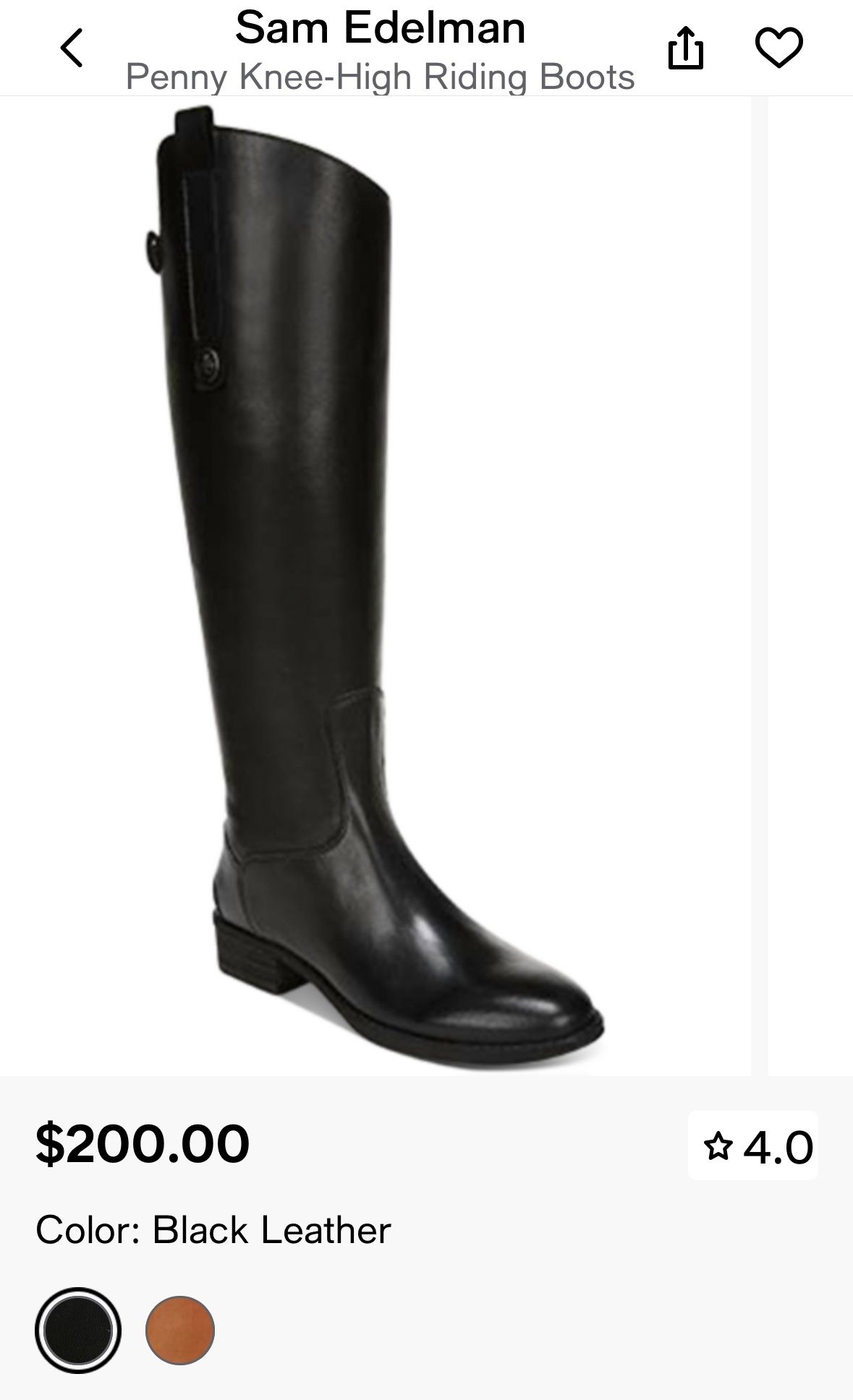 Sam Edelman Leather Boots