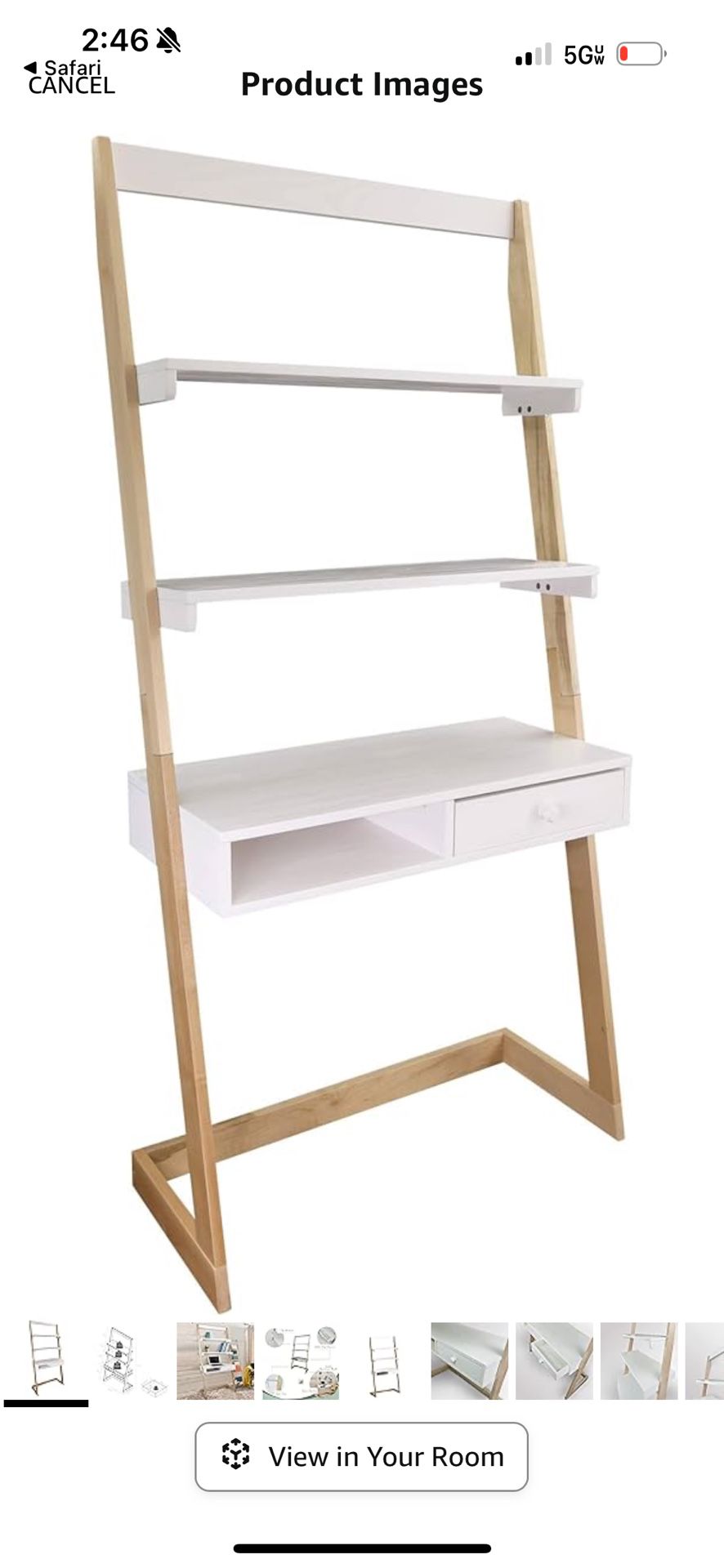 Freestanding Ladder Desk