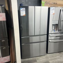 LG - 29.6 Cu Ft 4-Door French Door Refrigerator With Internal Water Dispenser & Ice-maker In Stainless Steel 🩶