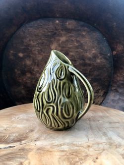Vintage MCM Celtic Pottery Small Creamer Pitcher Ireland Earthenware Decor