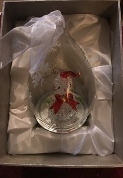 Snowman in blown glass