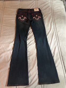 Pink True Religion BECCA low rise jeans