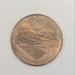 1970 Los Alamos New Mexico Atomic Age 25th Anniversary Bronze Medal