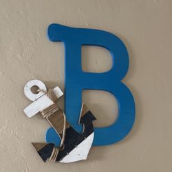 Letter B sailor art for kids room
