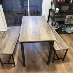 Dining Table With Bench