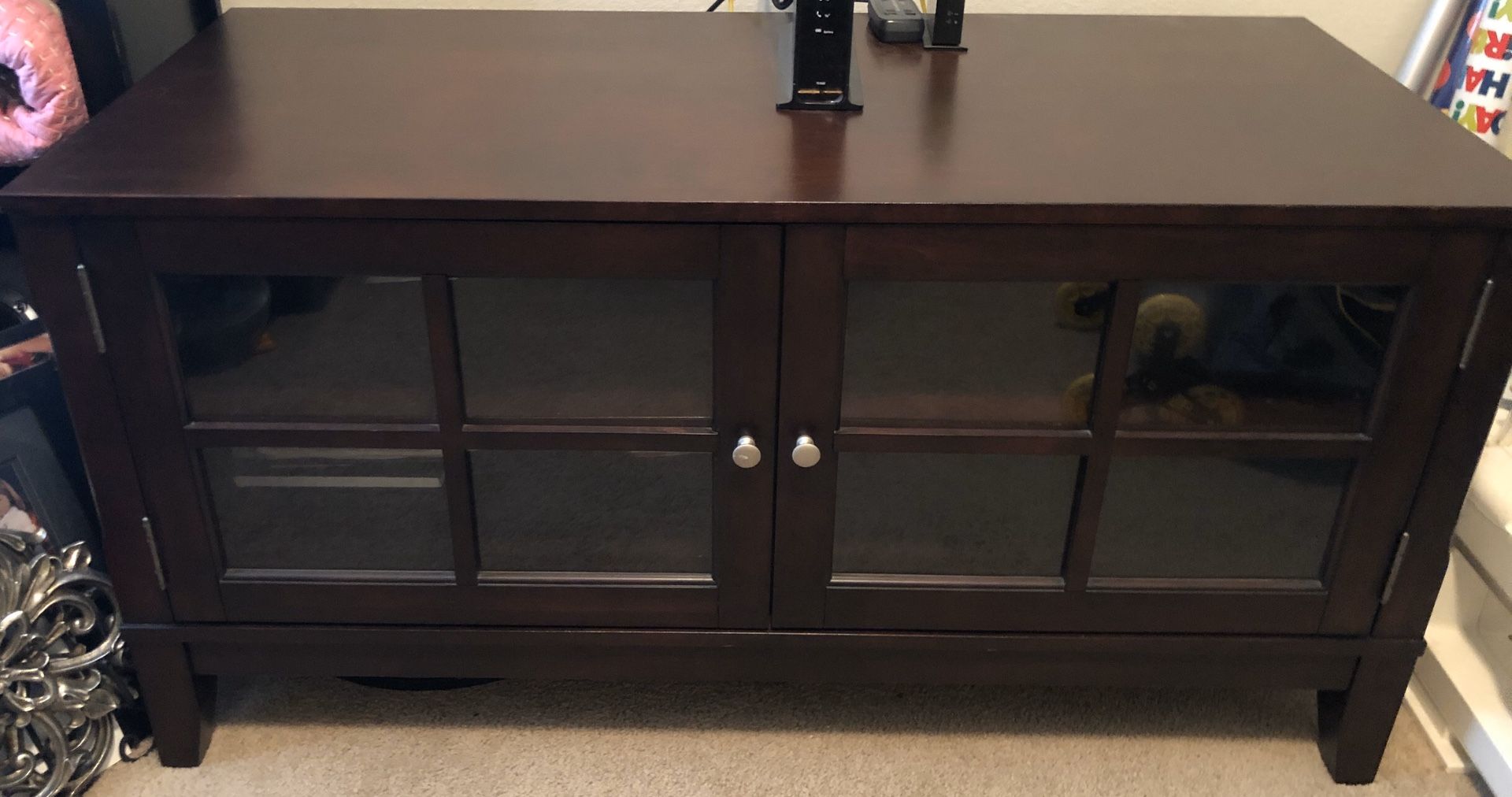 Espresso TV Stand or Entryway Table