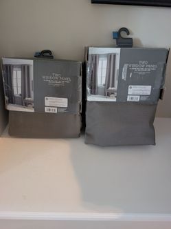 Window Panel Curtains - NEW (2 sets- each set is $25)