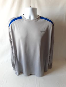 Reebok men's grey long sleeve athletic top size M