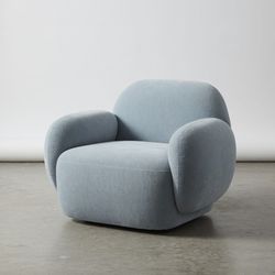 Moe's Home Collection Hazel Light Blue Lounge Chair