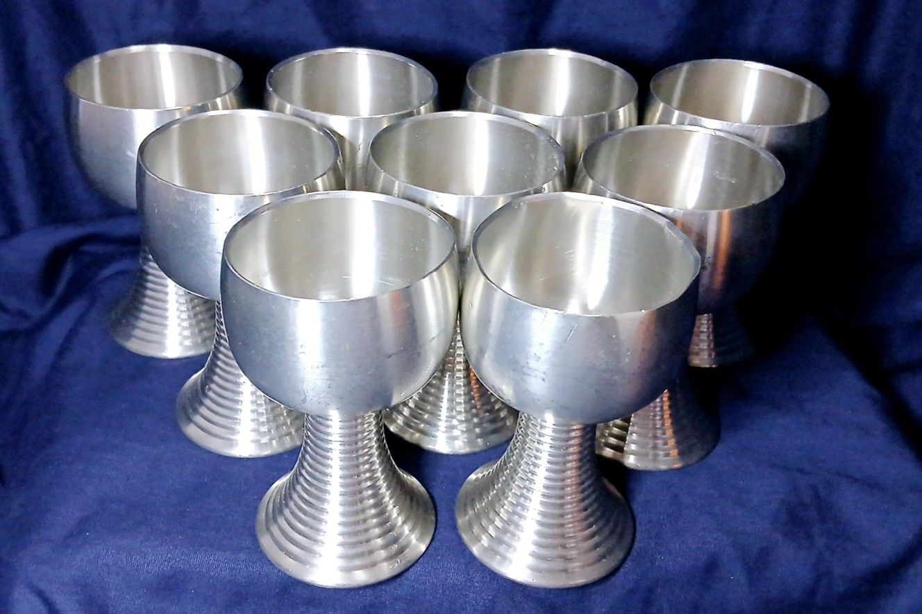 Vintage Royal Selangor Pewter Goblets