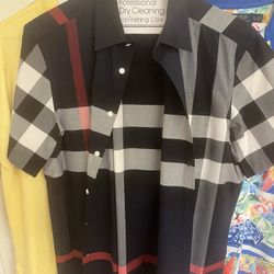 Mens burberry clearance shirt xxl
