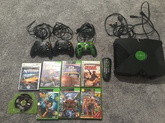 Xbox with games
