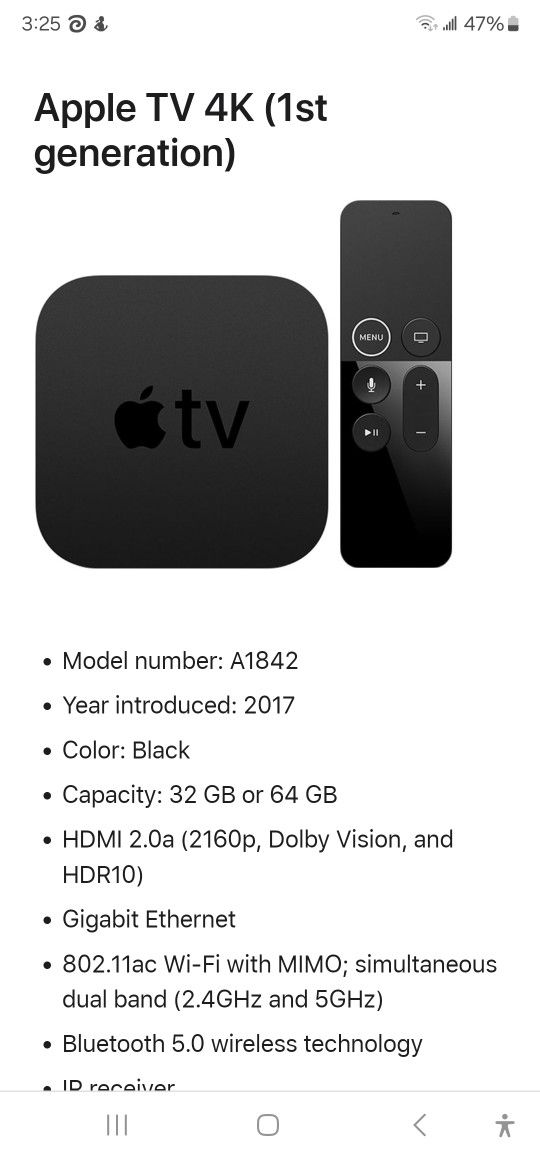 Apple TV First Gen Streaming Box. Perfect For Loading Kodi On