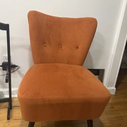 Dechane 22.5" Wide Tufted Velvet Slipper Chair, Velvet Covering Accent Chair,Living Room Chair