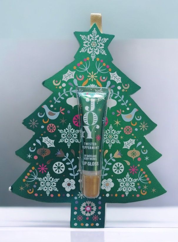 B&BW Christmas Tree Joy Twisted Peppermint Lip Gloss
