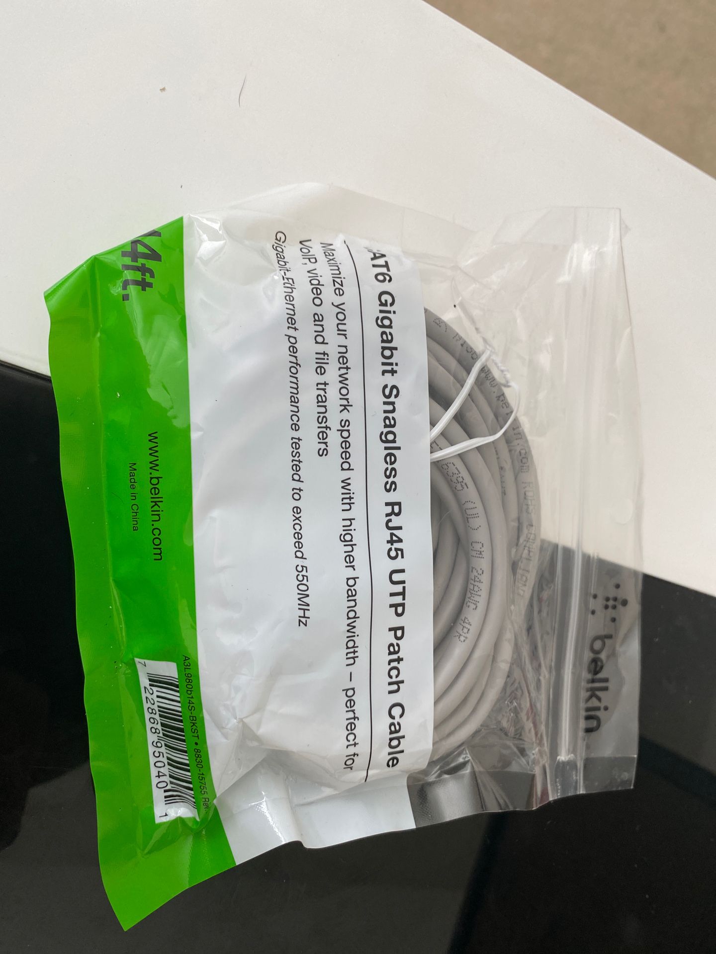 Belkin Ethernet cable 14 ft RJ45