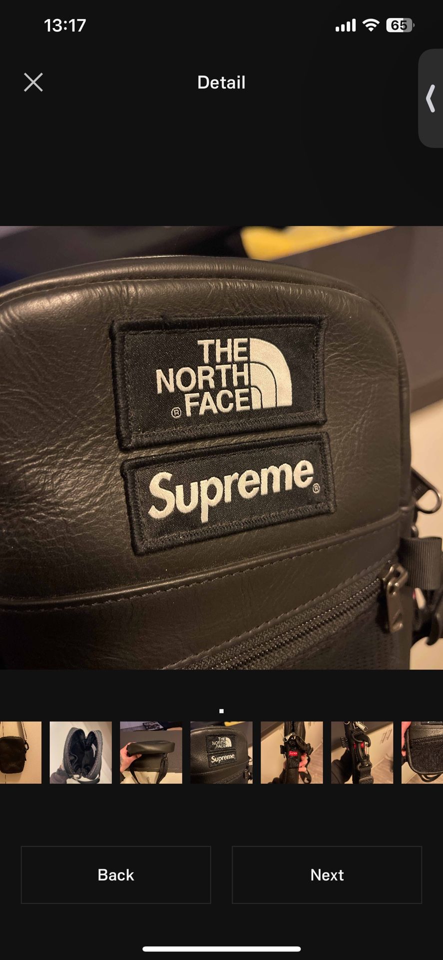 Supreme x The North Face F/W 18 Leather Shoulder Bag (black)
