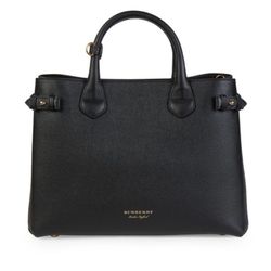 Burberry Leather Banner shoulder tote bag