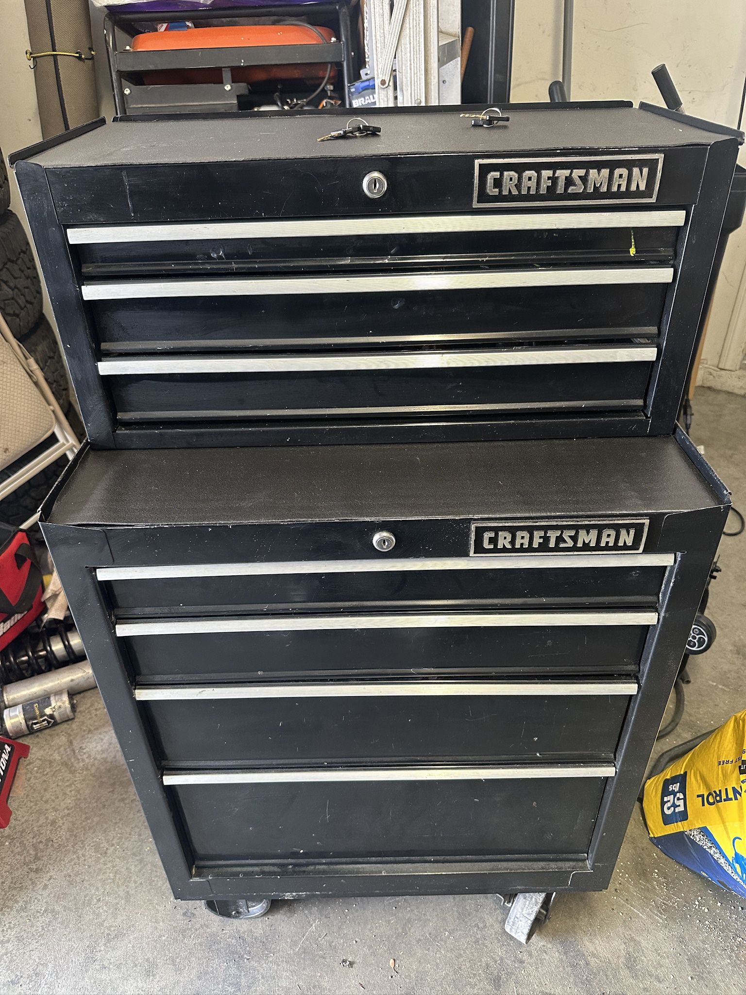 Craftsman Tool Box with Tools