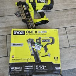 Ryobi 18v Brushless 21ga Framing Nailer 