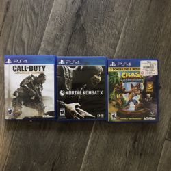 PS4 Games 3 For 20.00Or 10 A Game