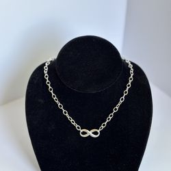 Tiffany & Co. Sterling Silver Infinity Link Necklace