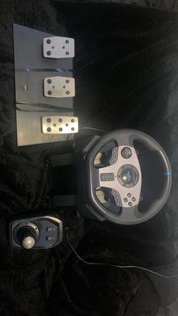 Gaming Steering Wheel and Pedals