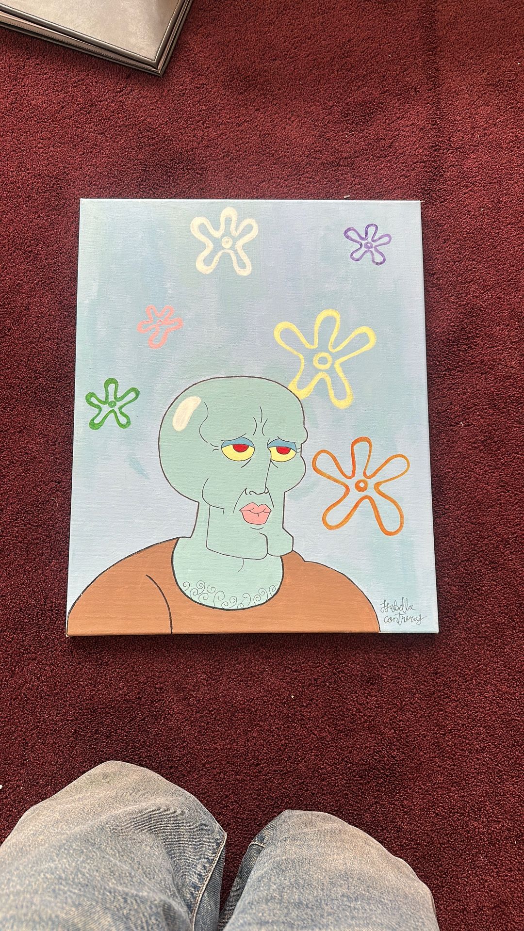 Handsome Squidward Painting