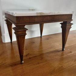 Vintage high end Weiman marble top end or side table