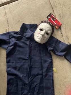 Halloween II Michael Myers Costume with Mask for kids size youth medium fits 9-10 yo