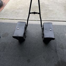 Viking bags with sissybar and key