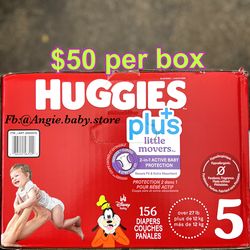 Huggies little movers size 5 plus