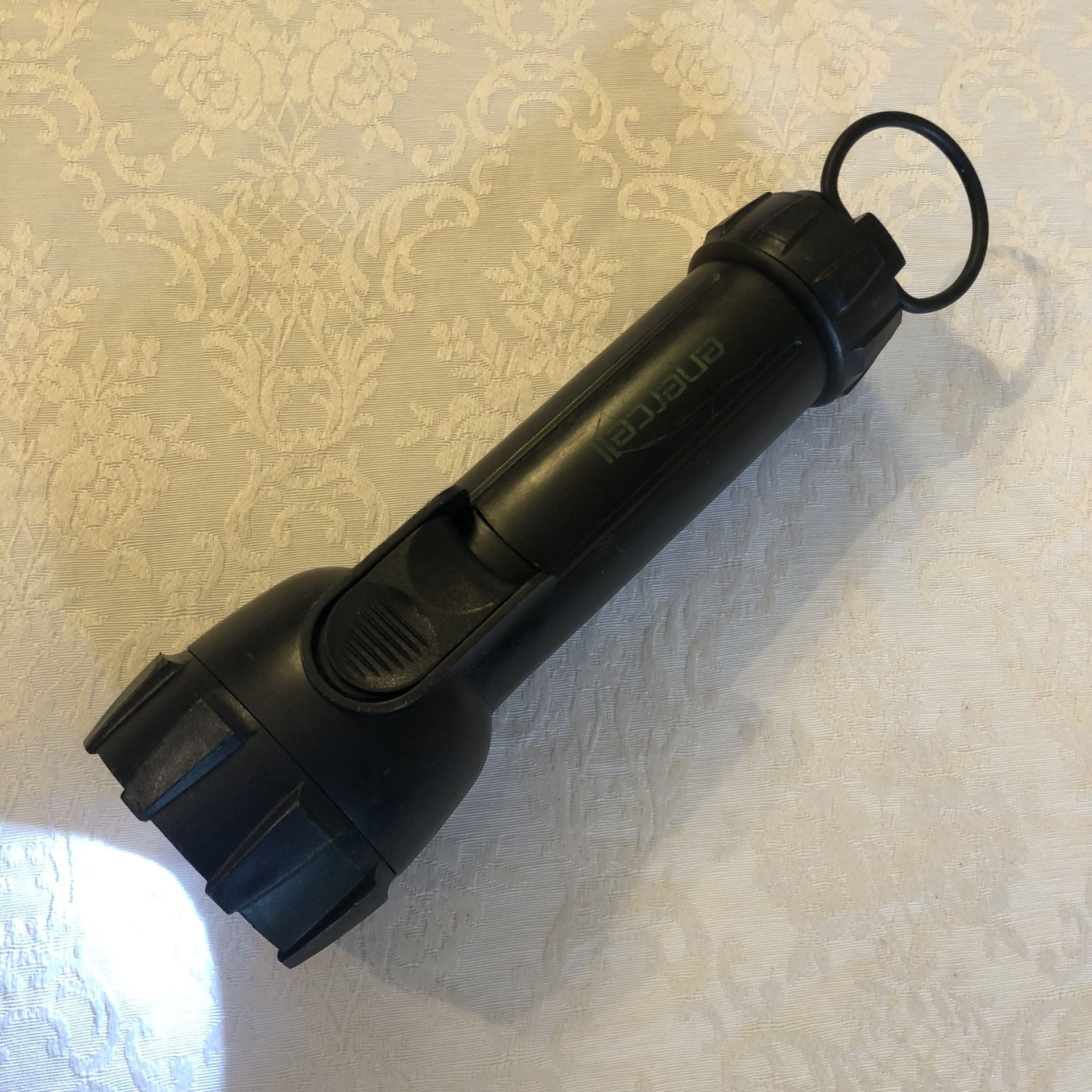 ENERCELL FLASHLIGHT- 8” L x 2.5” W - COMFORTABLE GRIP - LIGHTLY USED - EXCELLENT CONDITION