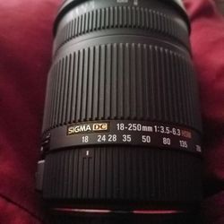Sigma Dc 18-250mm hsm for canon 3.5-6.3
