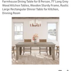 Farmhouse Dining Room Table 