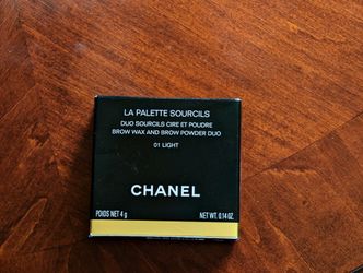 Chanel La Pallete Sourcils Brow Wax & Brow Powder Duo # 01 Light Blond