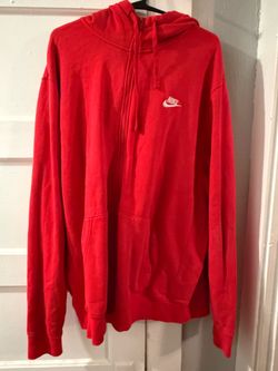 Nike Sportswear Club Fleece Full Zip hoodie -University Red (Size XL)