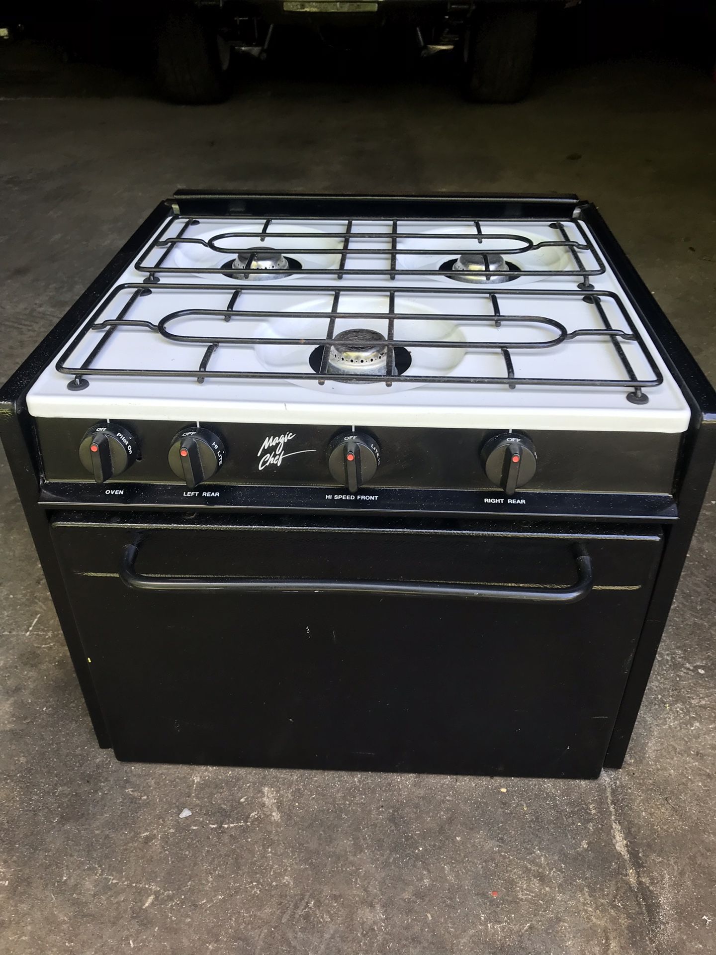 Camper stove & oven, like new $125 runs on gas and electric