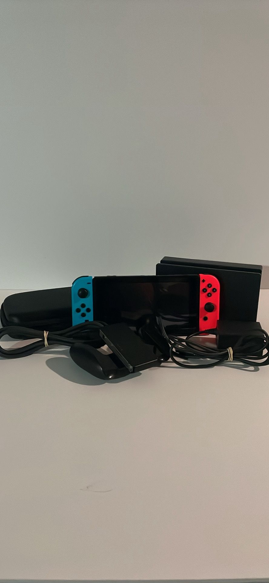 Nintendo Switch With Dock, Storage, And Case