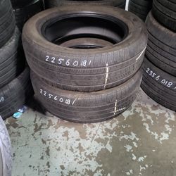 225 60r18 2 Used Tires.             Yokohama