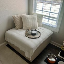 Beige Ottoman 36 X36