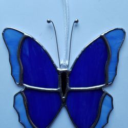 Stained Glass Two Tone Butterfly 