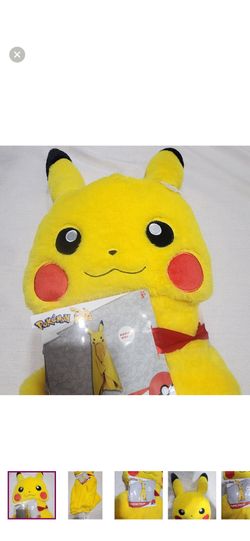 Pokemon Pikachu Plush Hooded Throw Blanket