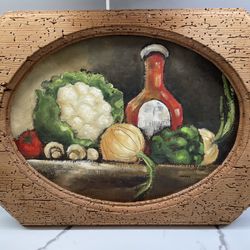Original Vintage Still Life Oil Painting