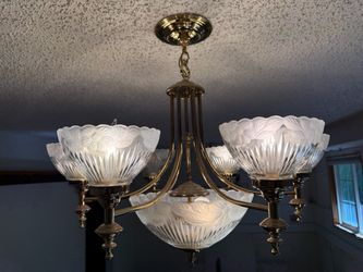 2 brass lights